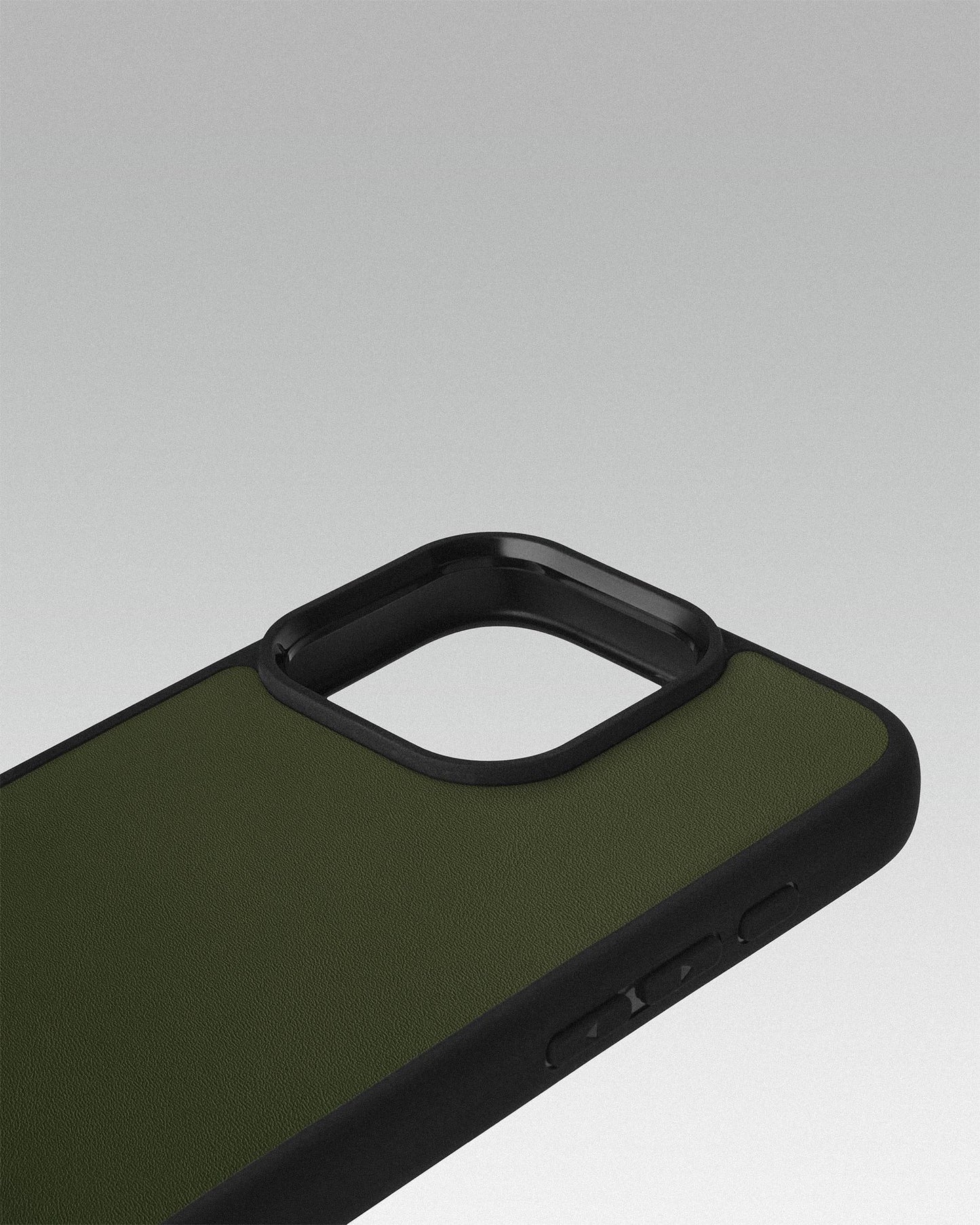 Чохол із зеленої телячої шкіри  для iPhone 16 Pro Max