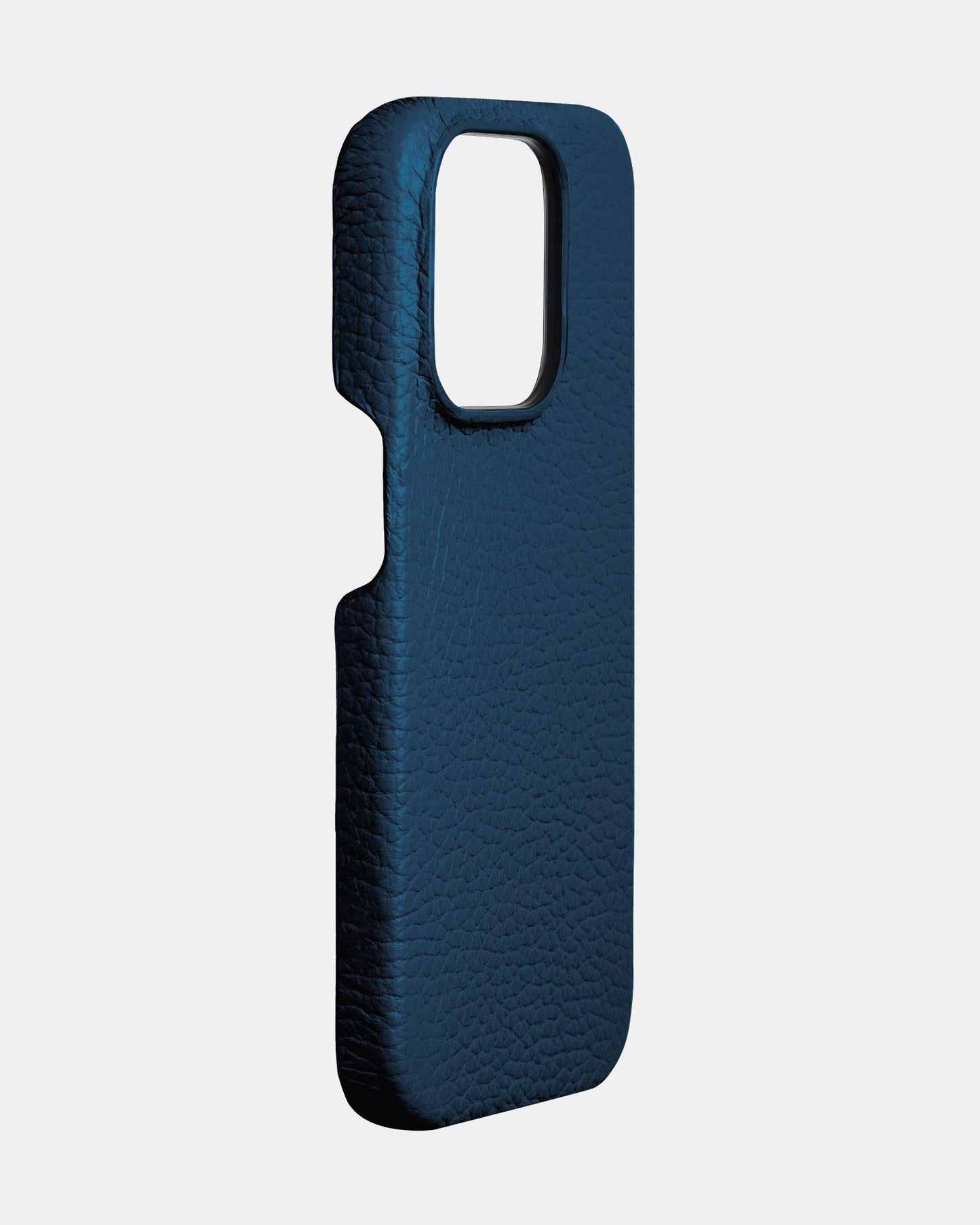 Темно-синій шкіряний чохол для iPhone 16 Pro Max