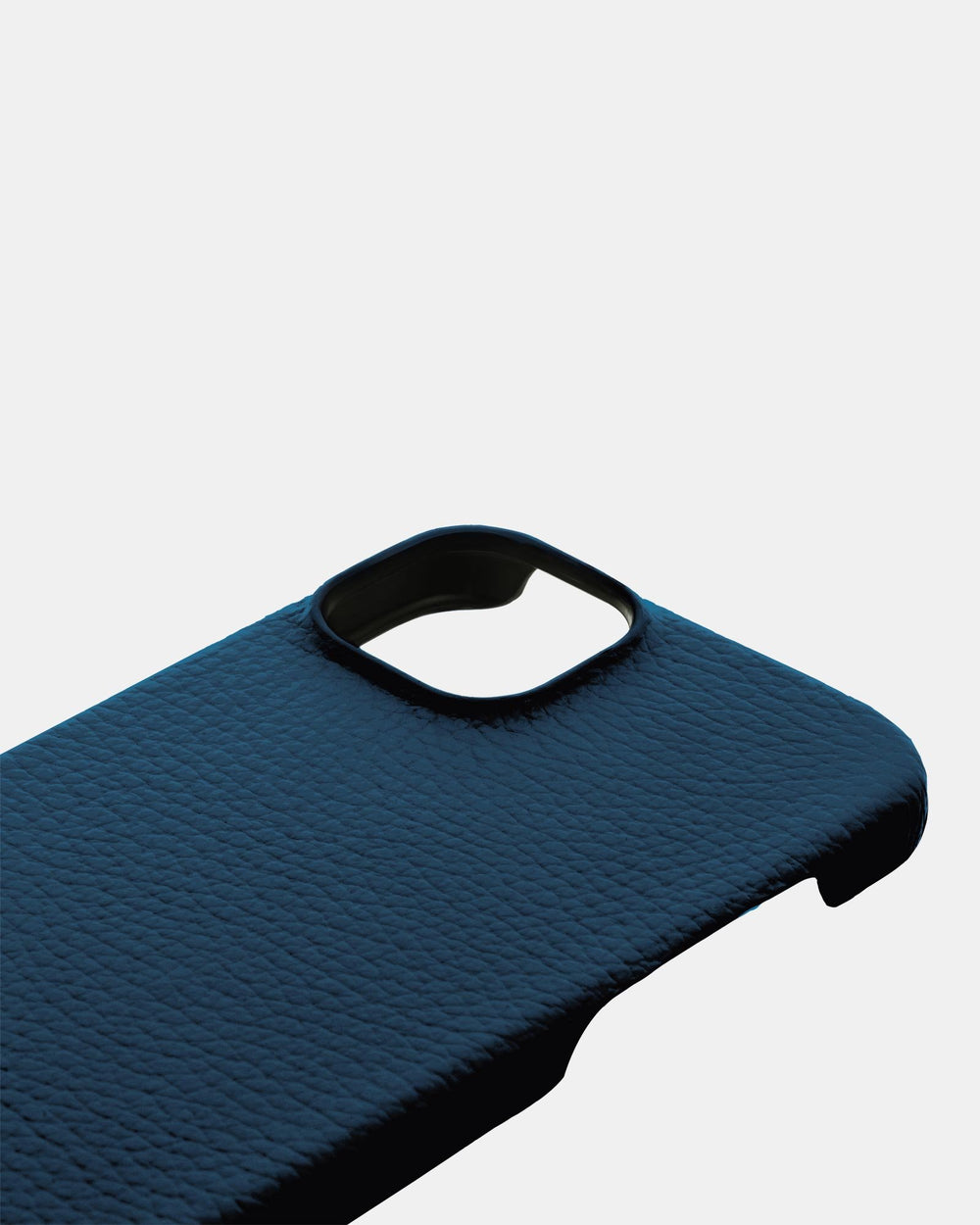 Dark blue leather case for iPhone 15 Plus