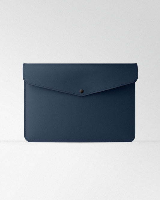 Чохол Envelope з темно-синьої шкіри для MacBook