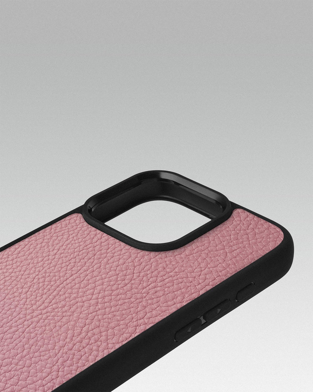 Case made of pink calf leather floater for iPhone 16 Pro Max
