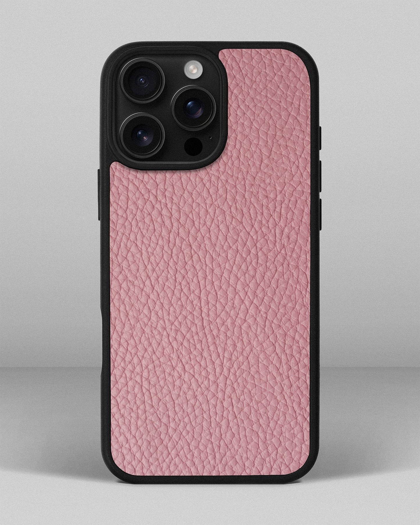Чохол із рожевої телячої шкіри флотар для iPhone 16 Pro Max
