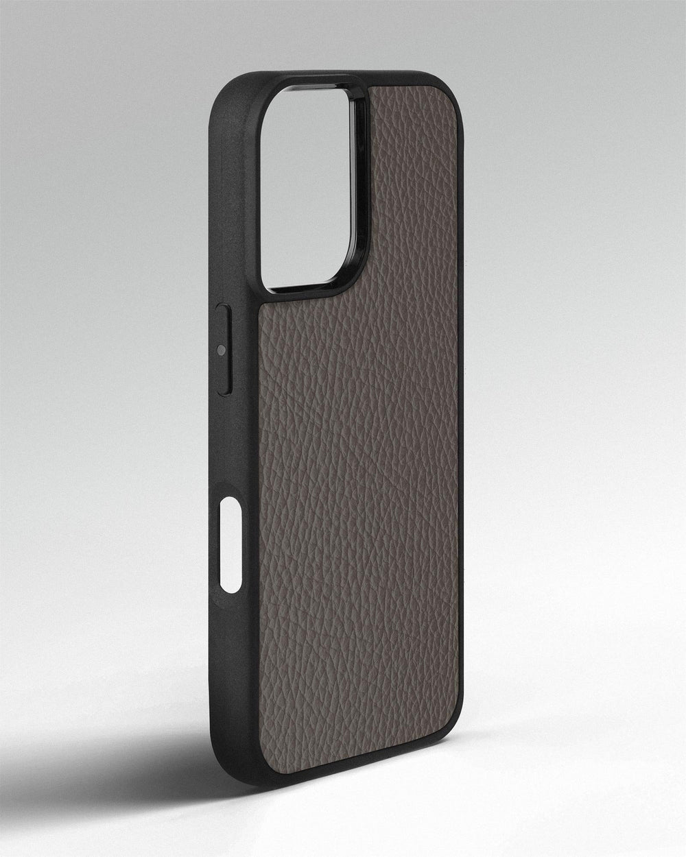 Case made of light brown calf leather flotter for iPhone 16