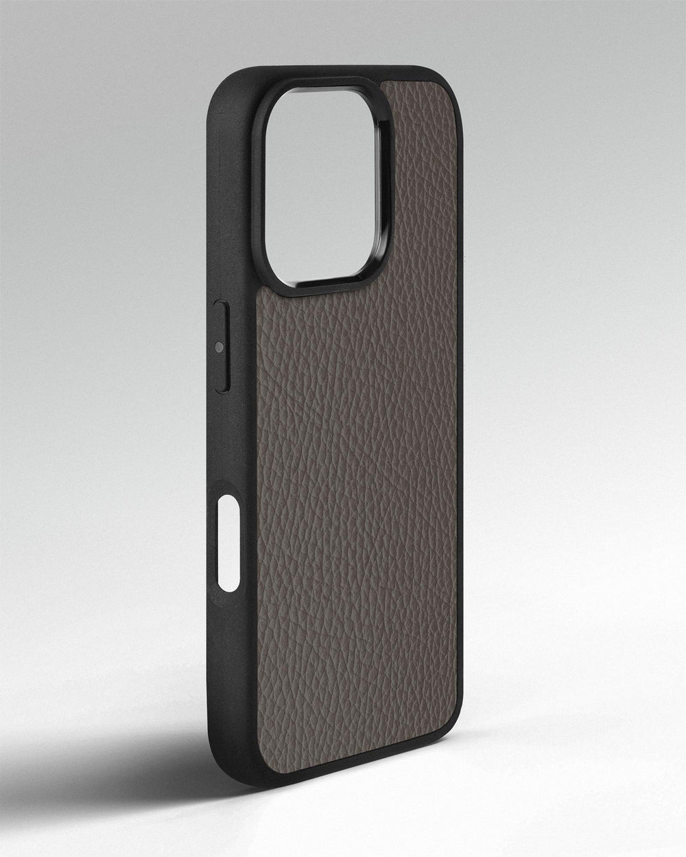 Case made of light brown calf leather flotter for iPhone 16 Pro