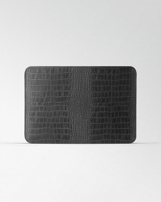 Чохол Minimalist з сірого тиснення під крокодила для MacBook