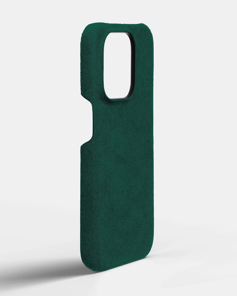 Green alcantara case for iPhone 14 Pro Max