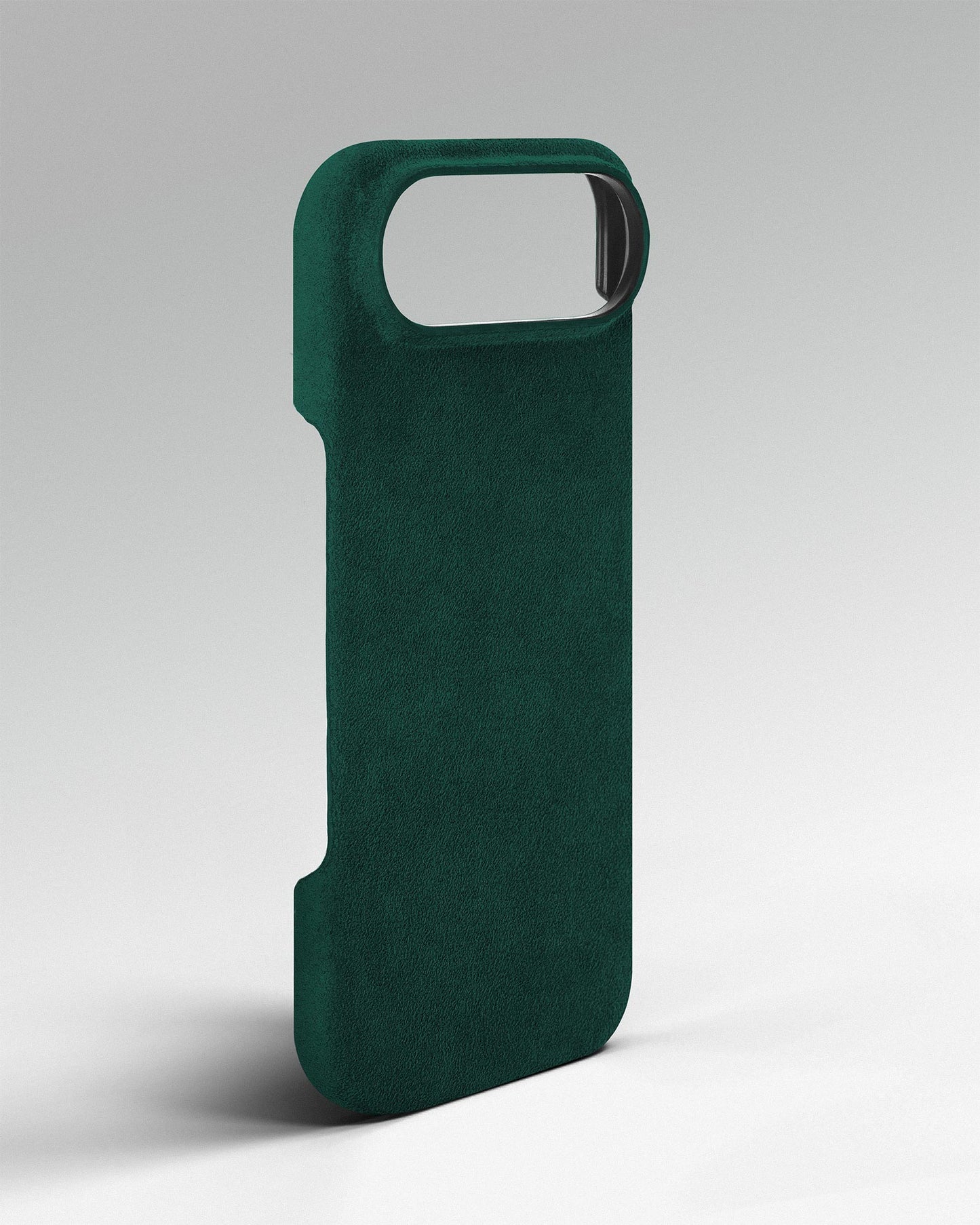 Зелений чохол з алькантари для iPhone 17 Air