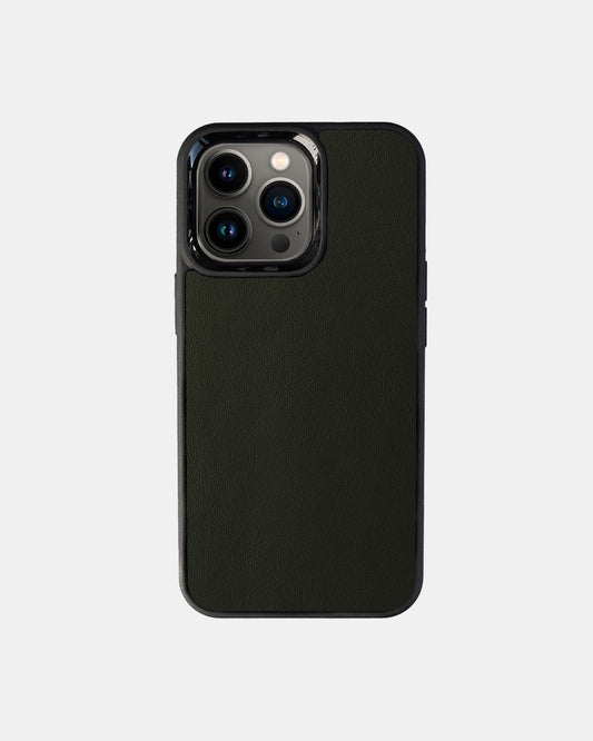 Чохол із зеленої телячої шкіри  для iPhone 13 Pro