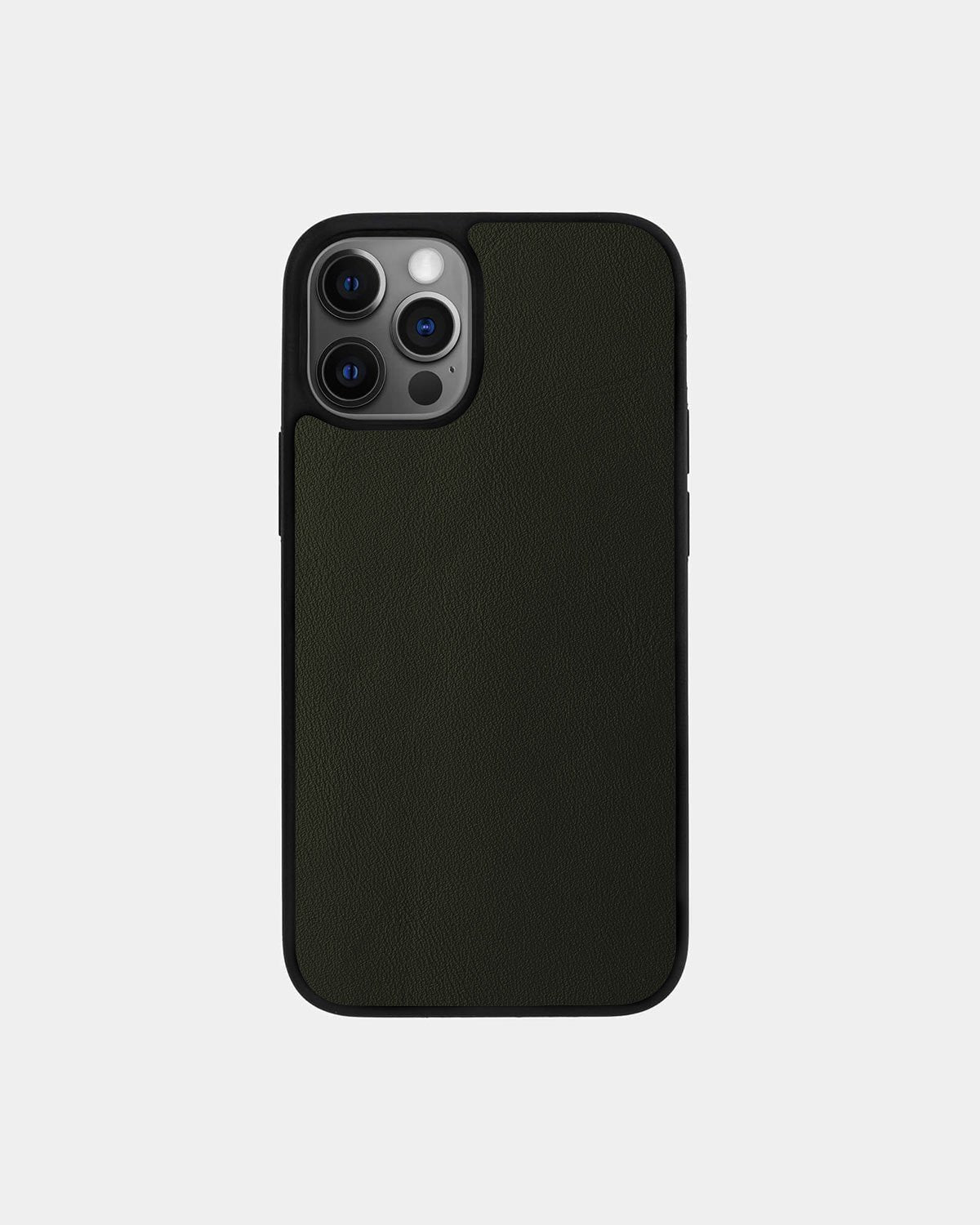 Чохол із зеленої телячої шкіри  для iPhone 12 Pro