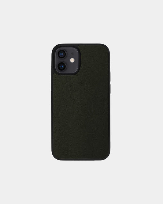 Чохол із зеленої телячої шкіри  для iPhone 12 Mini