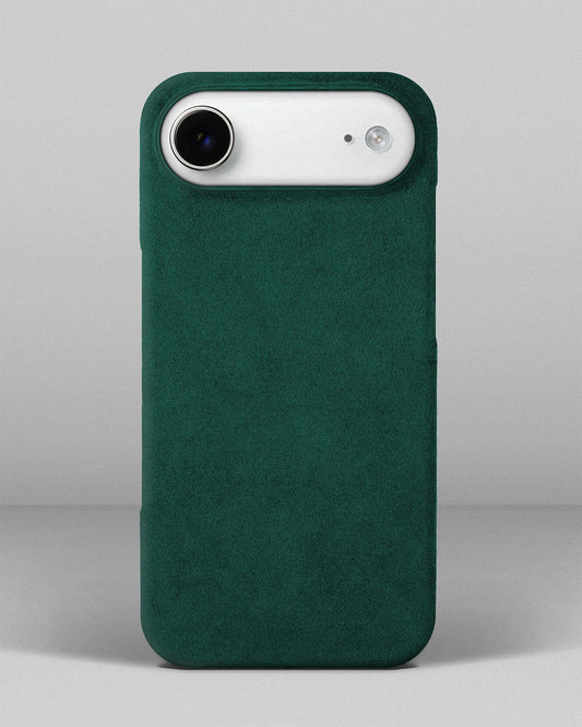 Green Alcantara case for iPhone 17 Air