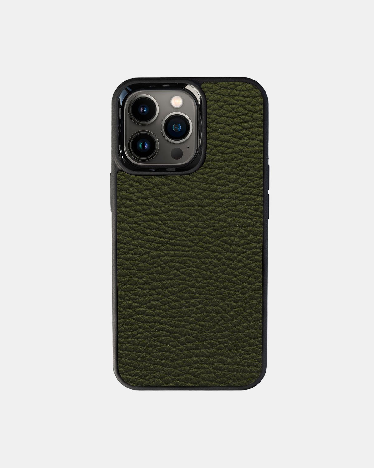 Чохол із зеленої телячої шкіри флотар для iPhone 13 Pro