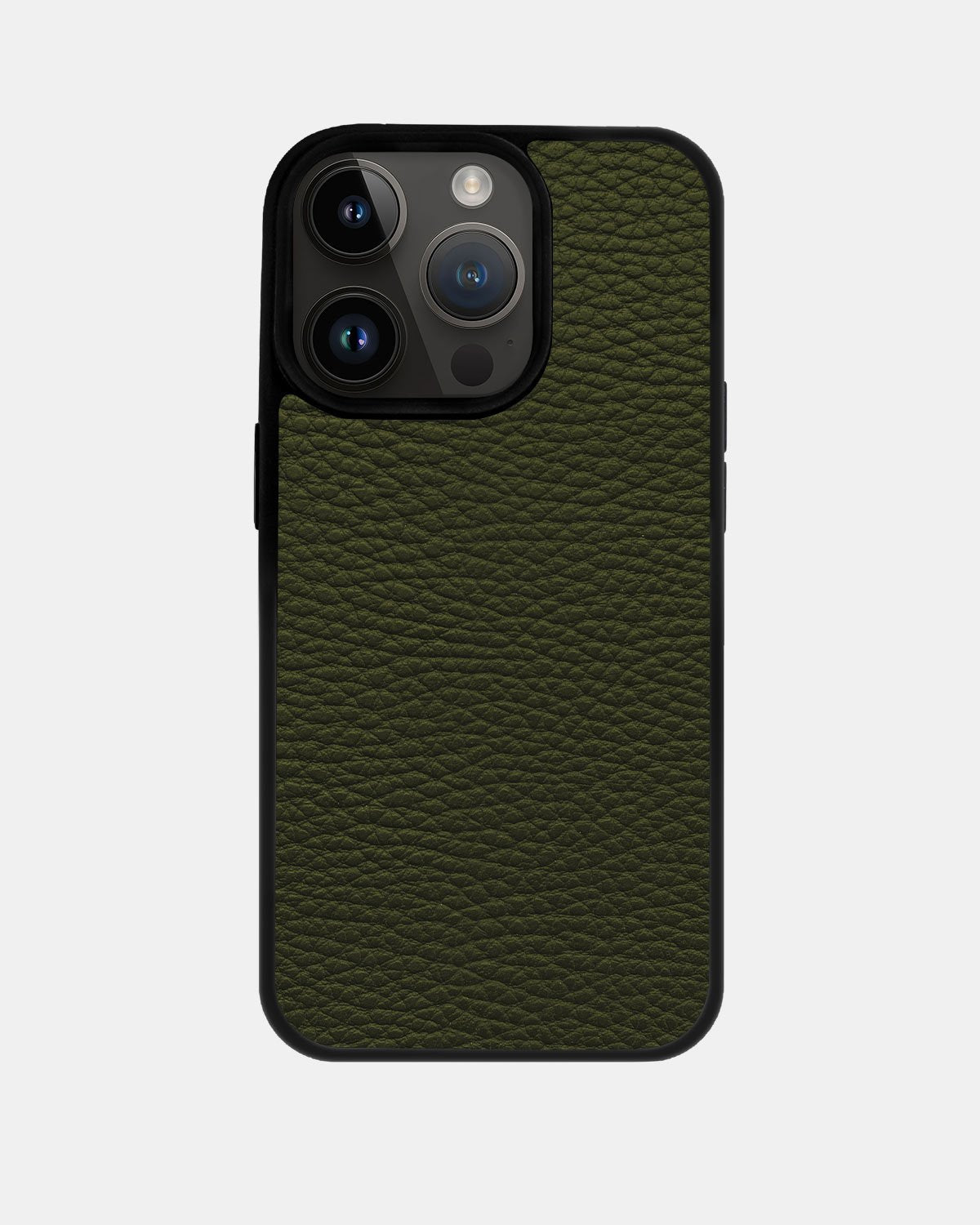 Чохол із зеленої телячої шкіри флотар для iPhone 14 Pro Max