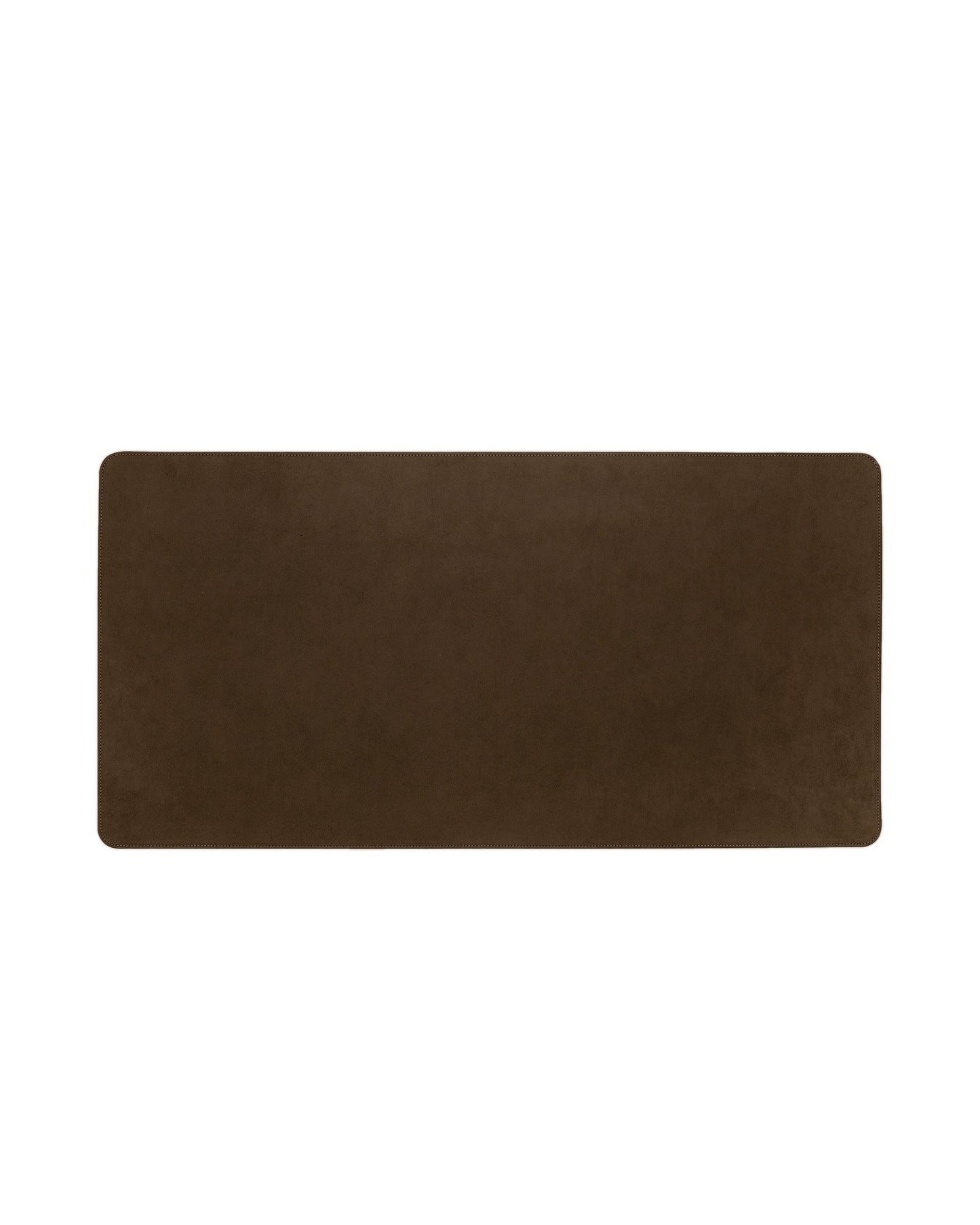 Desk mat made of blue alcantara
