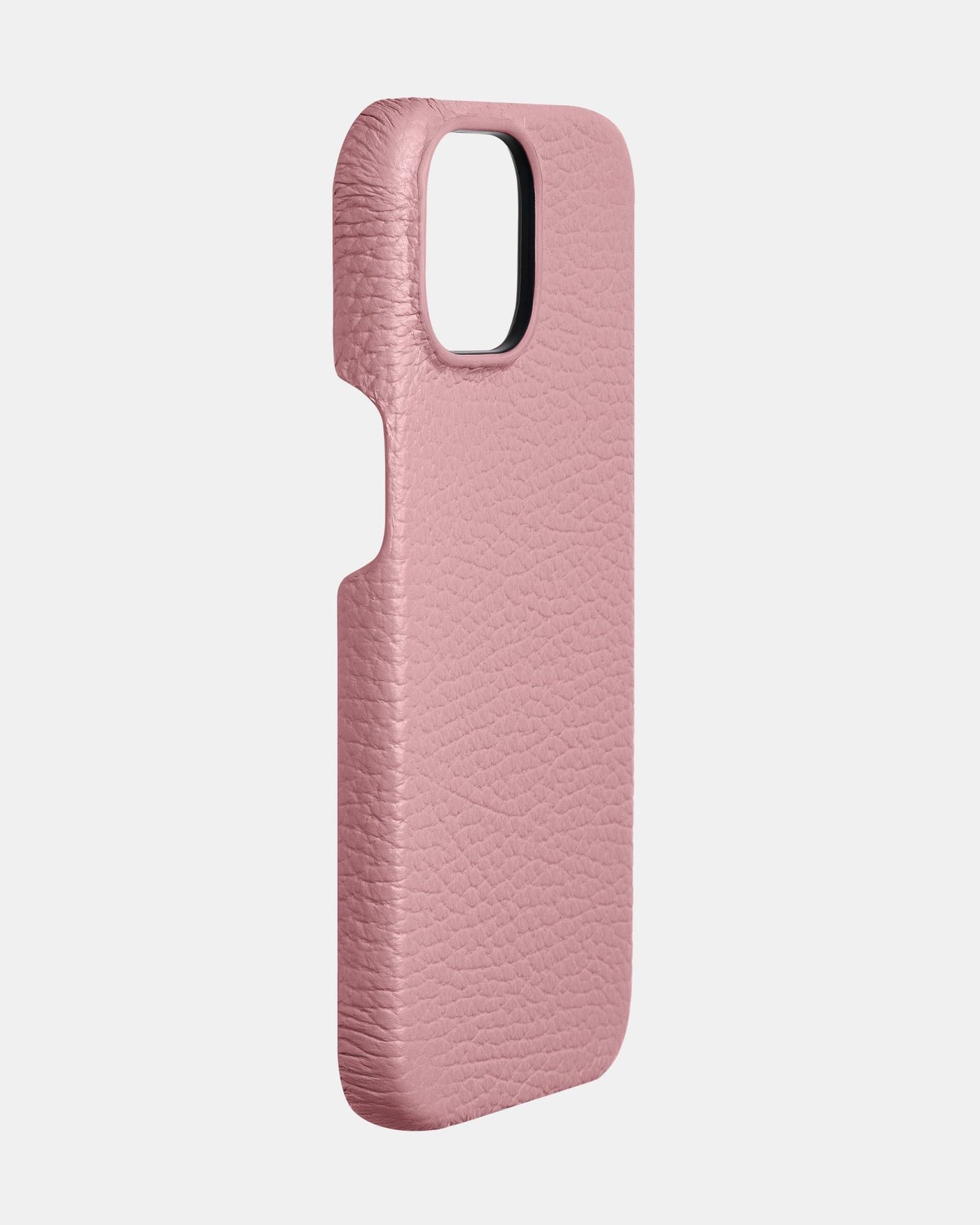 Рожевий шкіряний чохол для iPhone 15
