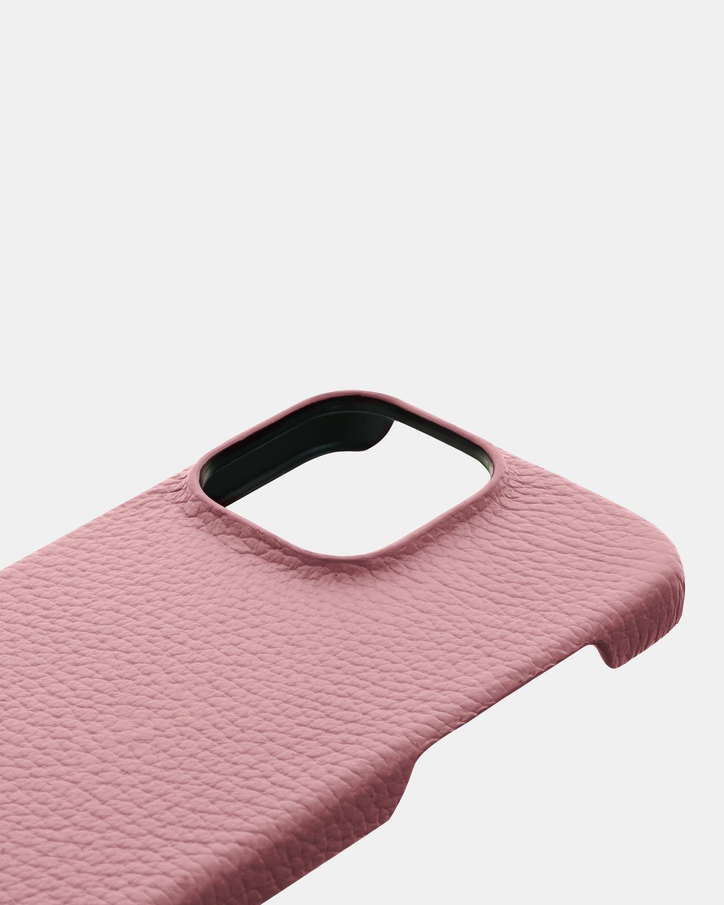 Рожевий шкіряний чохол для iPhone 16 Pro Max