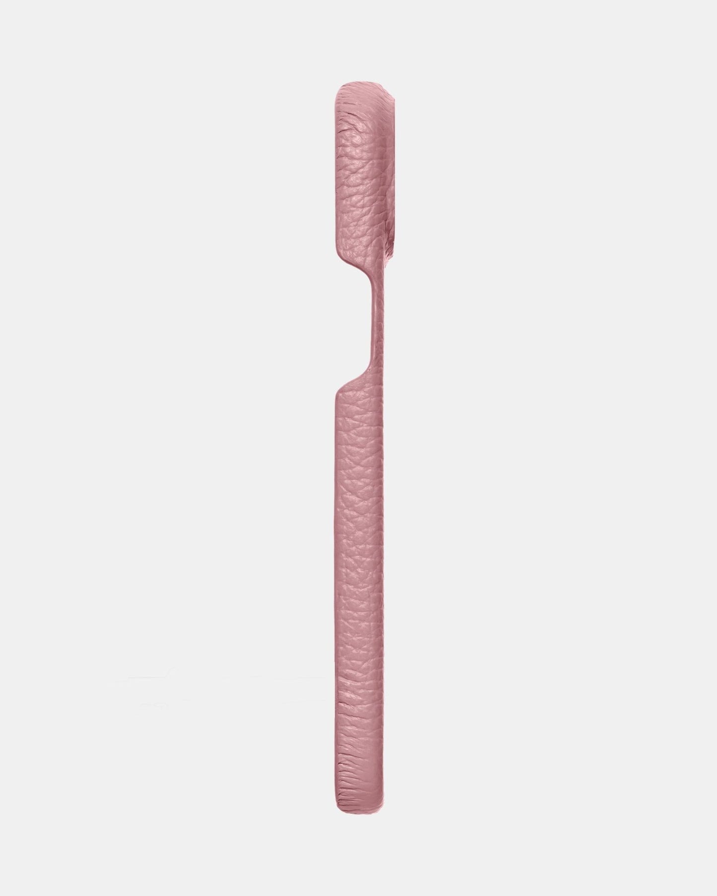 Рожевий шкіряний чохол для iPhone 15