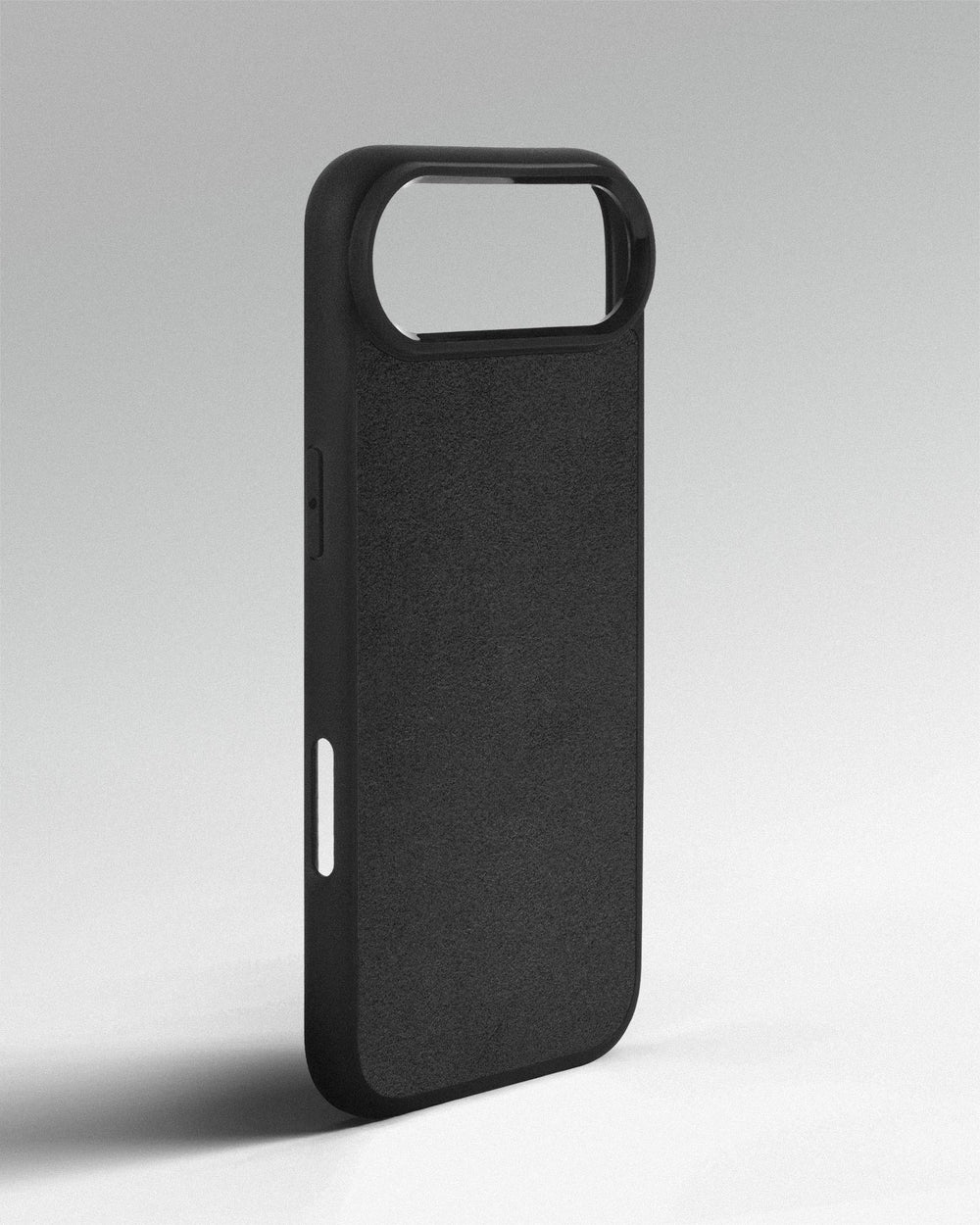 Case with gray Alcantara insert for iPhone 17 Air