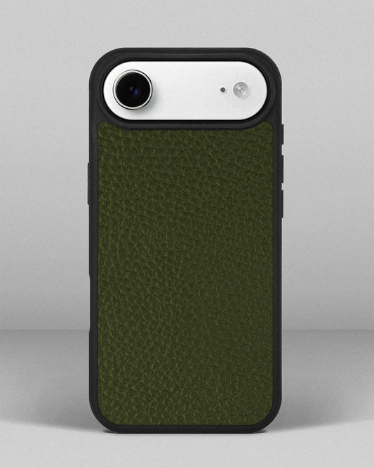 Green calfskin floater case for iPhone 17 Air