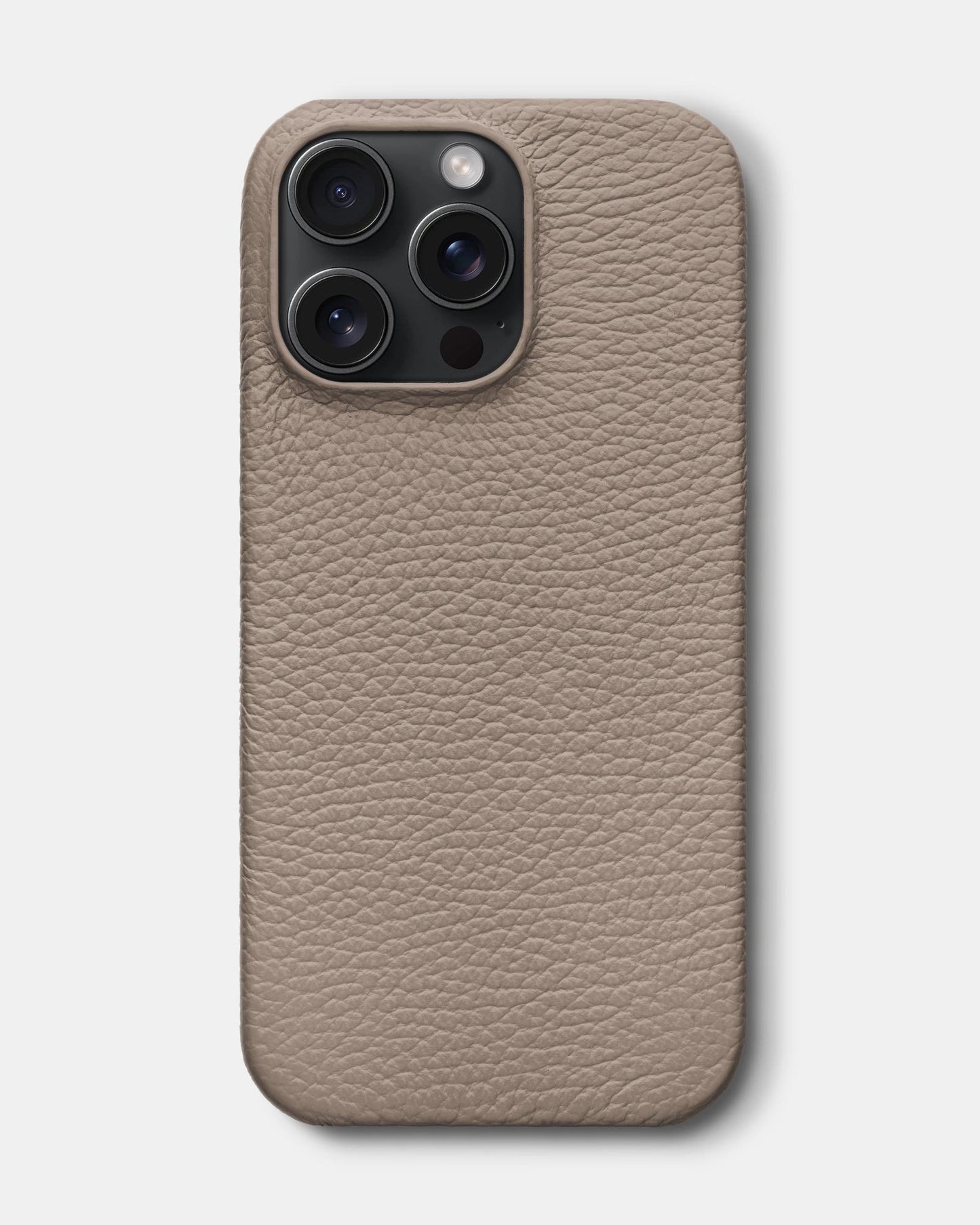 Бежевий шкіряний чохол для iPhone 16 Pro Max
